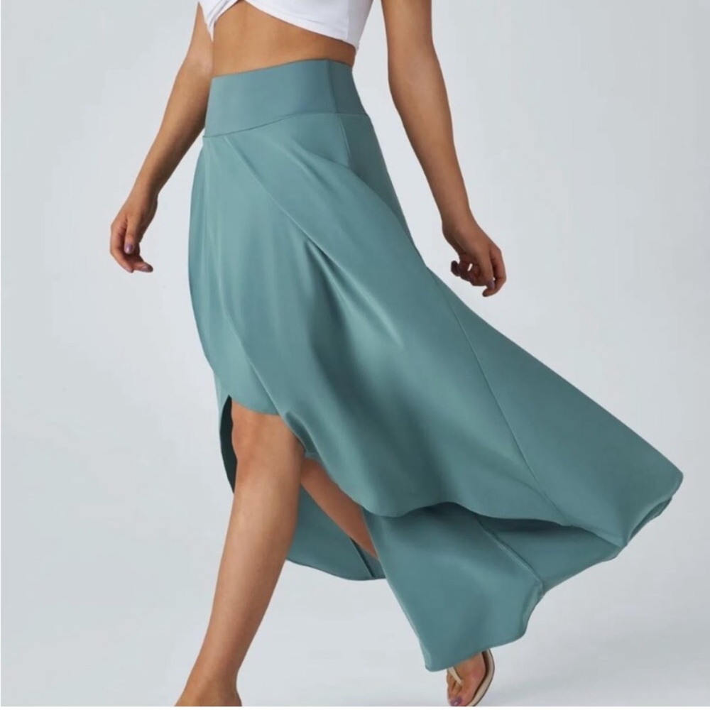 Halara Breezeful™ High Waisted Ruffle 2-in-1 Flowy Quick Dry Casual Maxi…